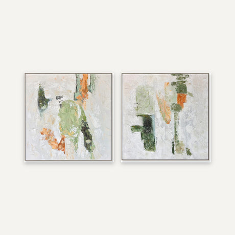 Set de 2 cuadros · Ecos De Oliva · 100×100 c/u