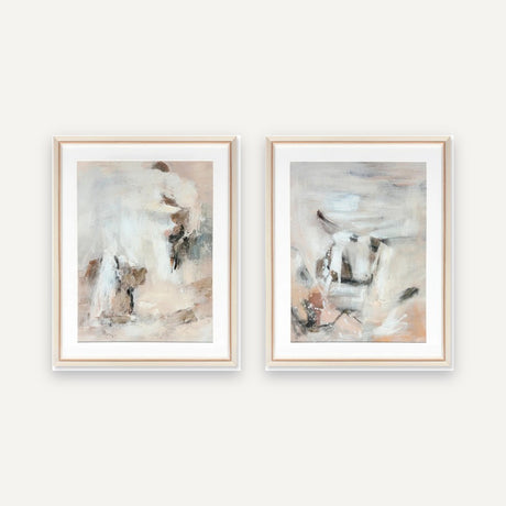 Set de 2 cuadros · Alba Neutra · 60×75 c/u