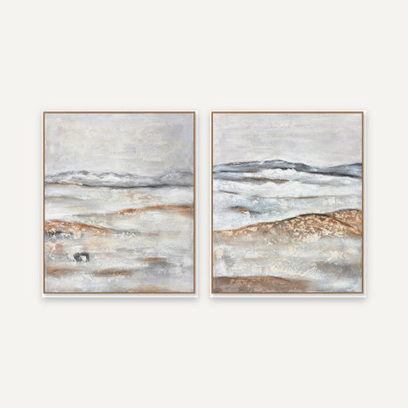 Set de 2 cuadros · Paisaje De Arcilla · 100×120 c/u