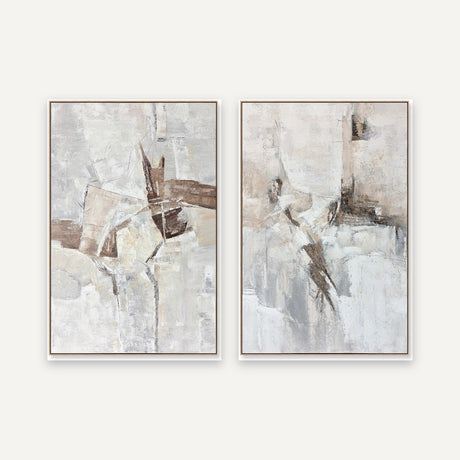 Set de 2 cuadros · Silencio De Piedra · 80×120 c/u